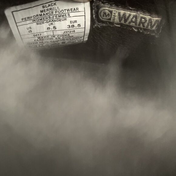 Merrell Aurora 6 Ice+ Waterproof Snow Boots Arctic Grip Size 8 Womens Black - Picture 7 of 9